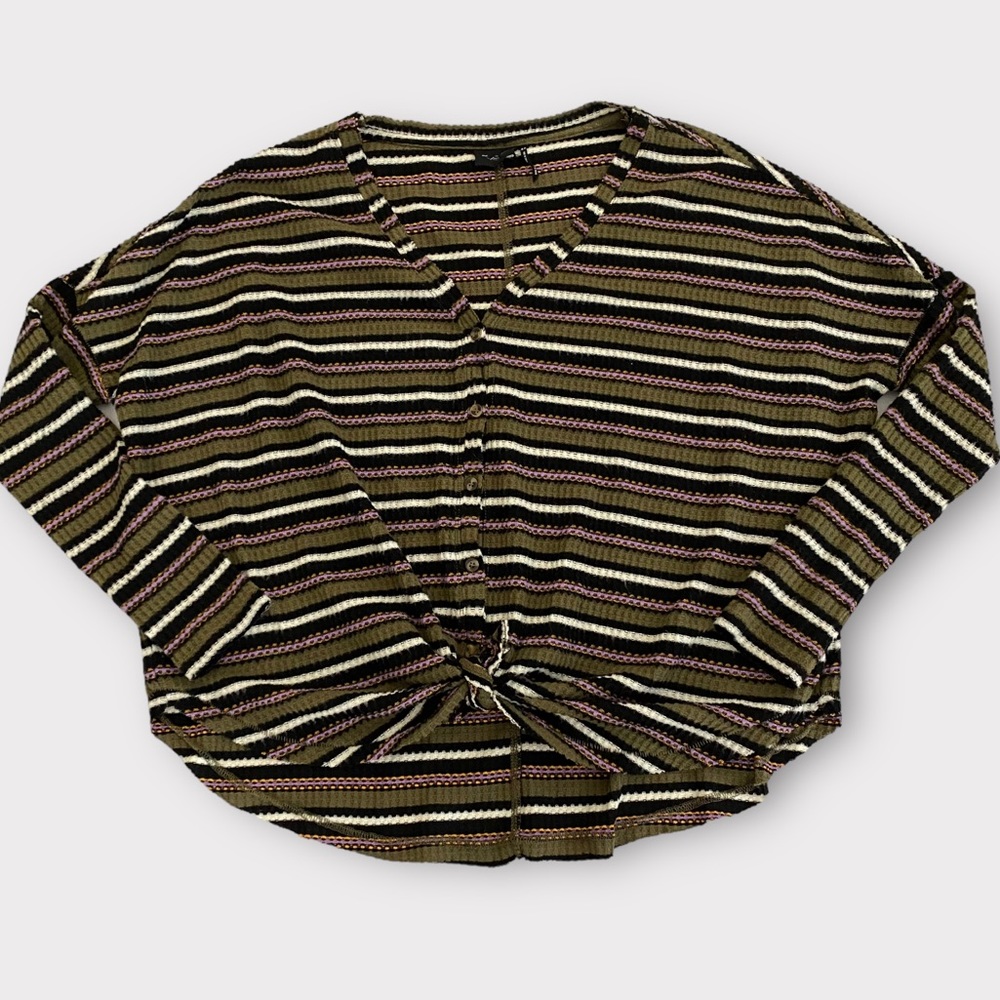 Out From Under Urban Outfitters Women’s Sweater Top Medium Button Tie Front